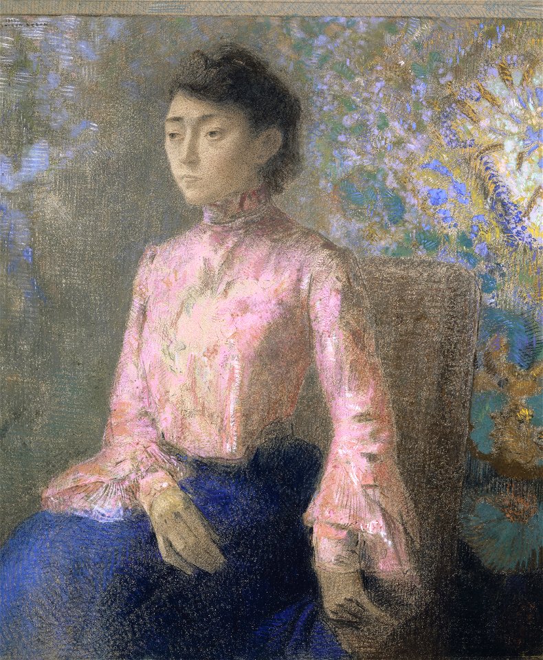 Redon - Portrait de Mademoiselle Jeanne Chaîne, 1903