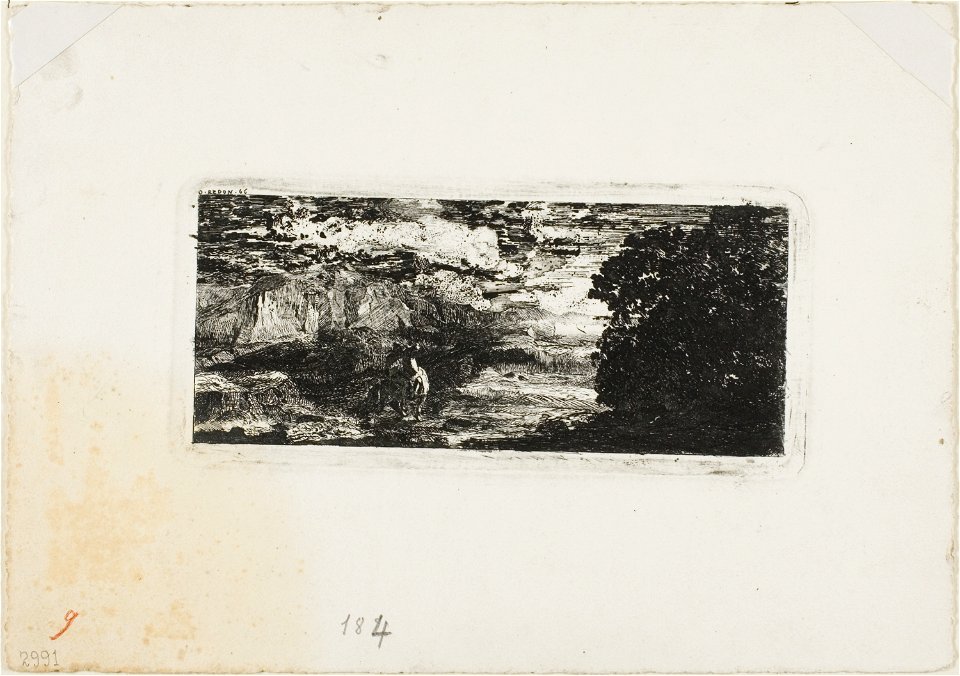 Redon - Horseman Under a Stormy Sky, 1920.1521