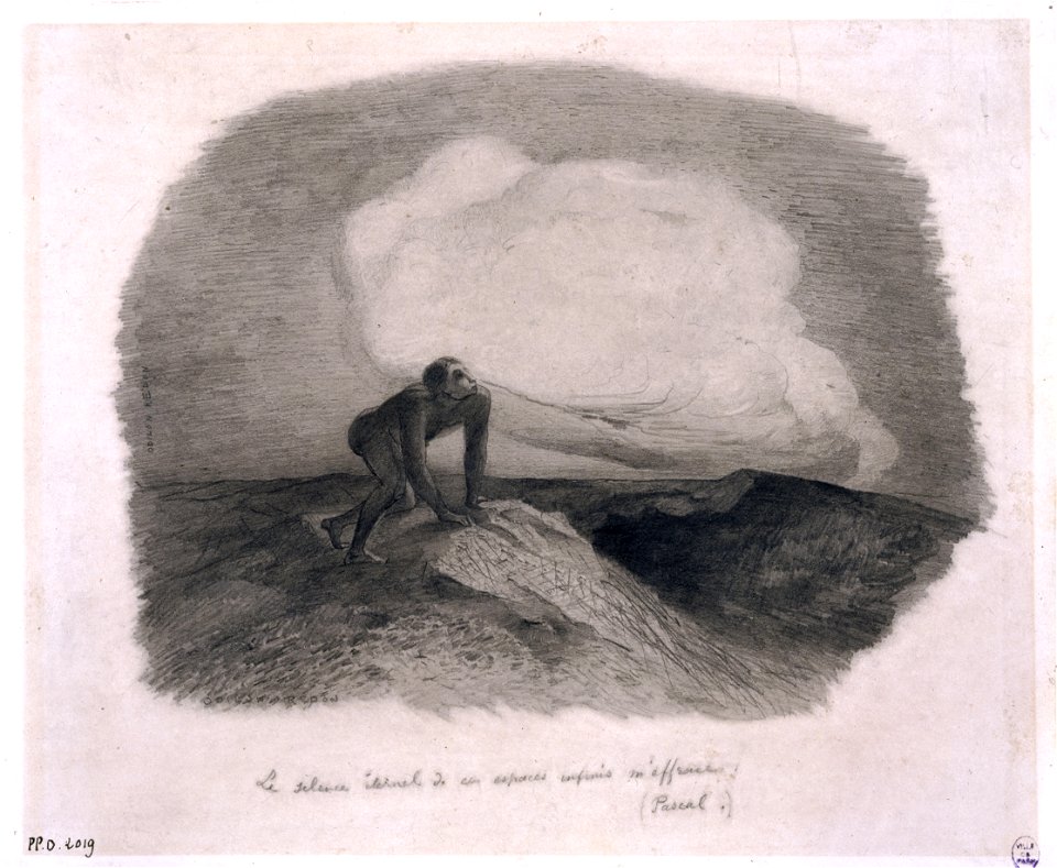 Redon - Le silence éternel de ces espaces infinis m'effraie, Vers 1870