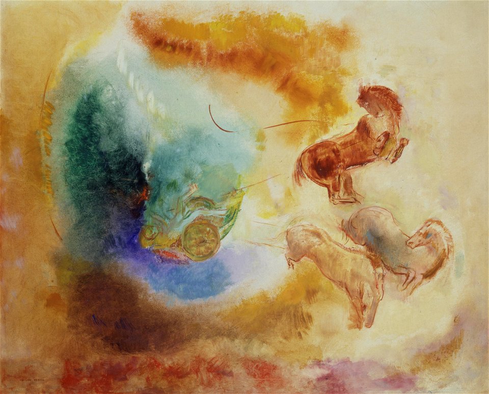 Redon - The Fall of Phaeton, ca. 1910