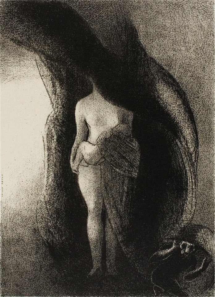 Redon - I am Still the Great Isis! Nobody Has Ever Yet Lifted My Veil!, plate 16 of 24, 1920.1776