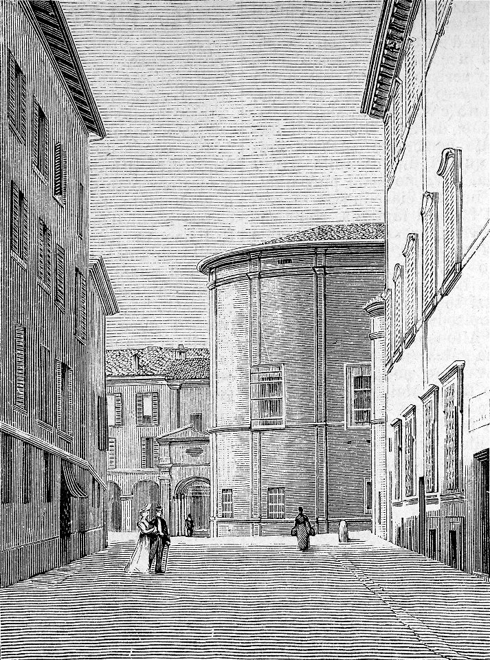 Reggio Emilia – Stradone del Vescovado (xilografia)