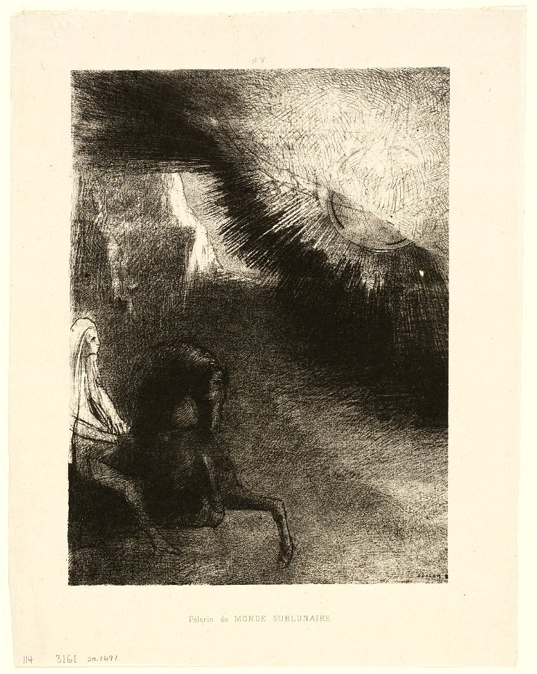 Redon - Pilgrim of the Sublunary World, plate 5 of 6, 1920.1691