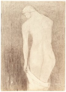 Redon - Nude Woman Seen from Behind (after 1895)