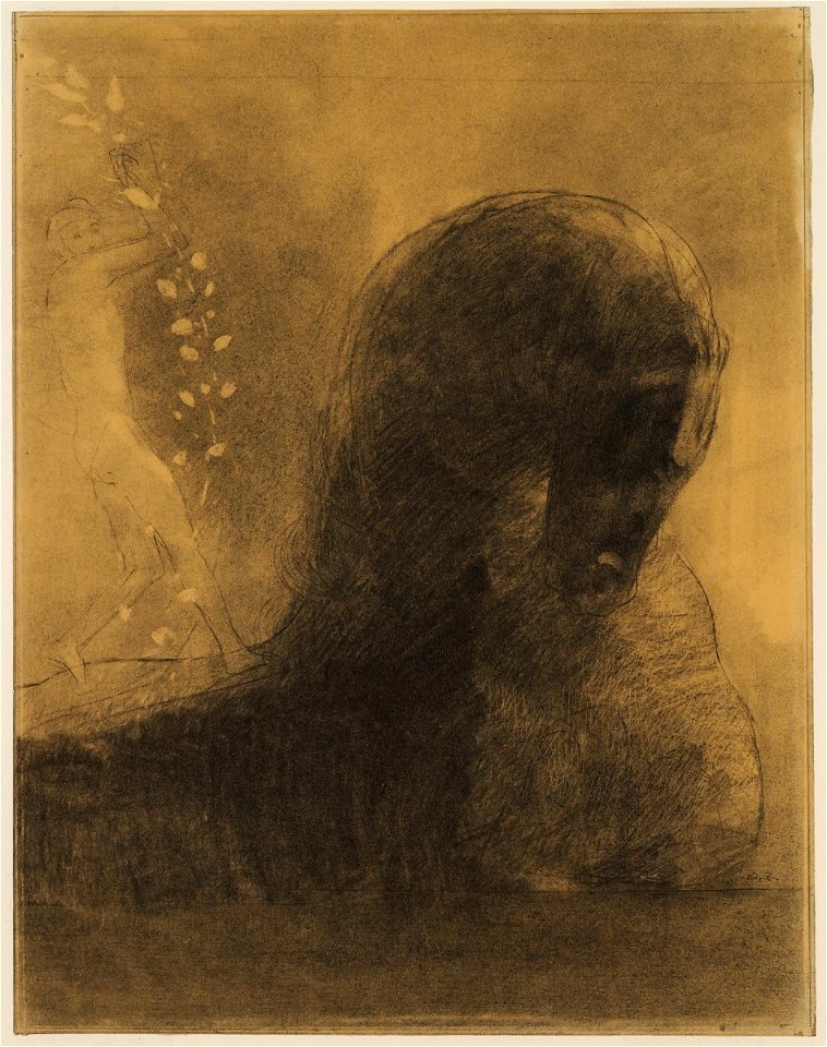 Redon - The Poet and Pegasus (Pegasus Captive), c. 1891-1898