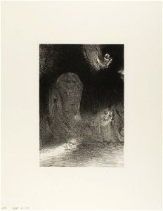 Redon - I Have Sometimes Seen in the Sky What Seemed Like Forms of Spirits, plate 21 of 24, 1920.1787
