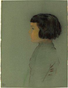 Redon - Young Woman in Profile, 1910