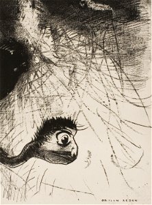 Redon - St. Anthony Somewhere There Must Be Primordial Shapes Whose Bodies Are Only Images, plate 4 of 6, 1920.1652