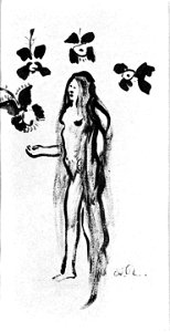 Redon - Nu à la chevelure, Vers 1905