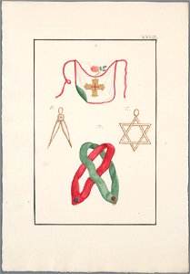 Regalia Vrijmetselarij, Rit Ecossais, Planche XXXIII, objectnr A 16144