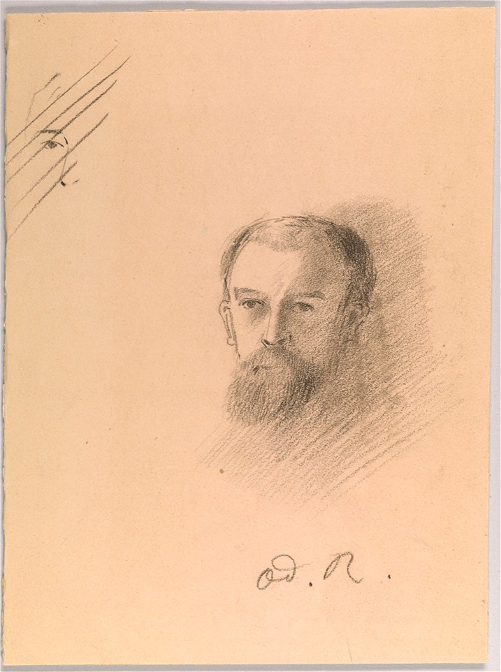 Redon - Self-Portrait, 1880