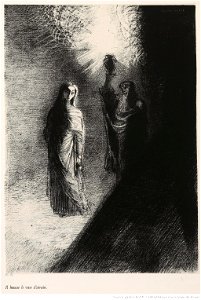 Redon - Tentation de Saint-Antoine. Texte de Gustave Flaubert. Pl. IV, btv1b10050898j