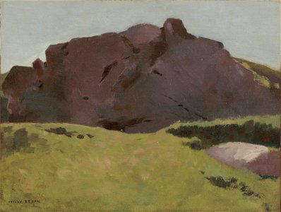 Redon - The Rocky Slope c. 1875