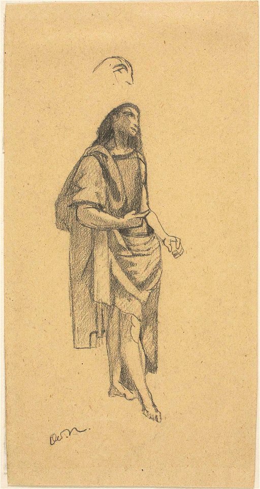 Redon - Saint John the Baptist, with Sketch of Head, 1933.911