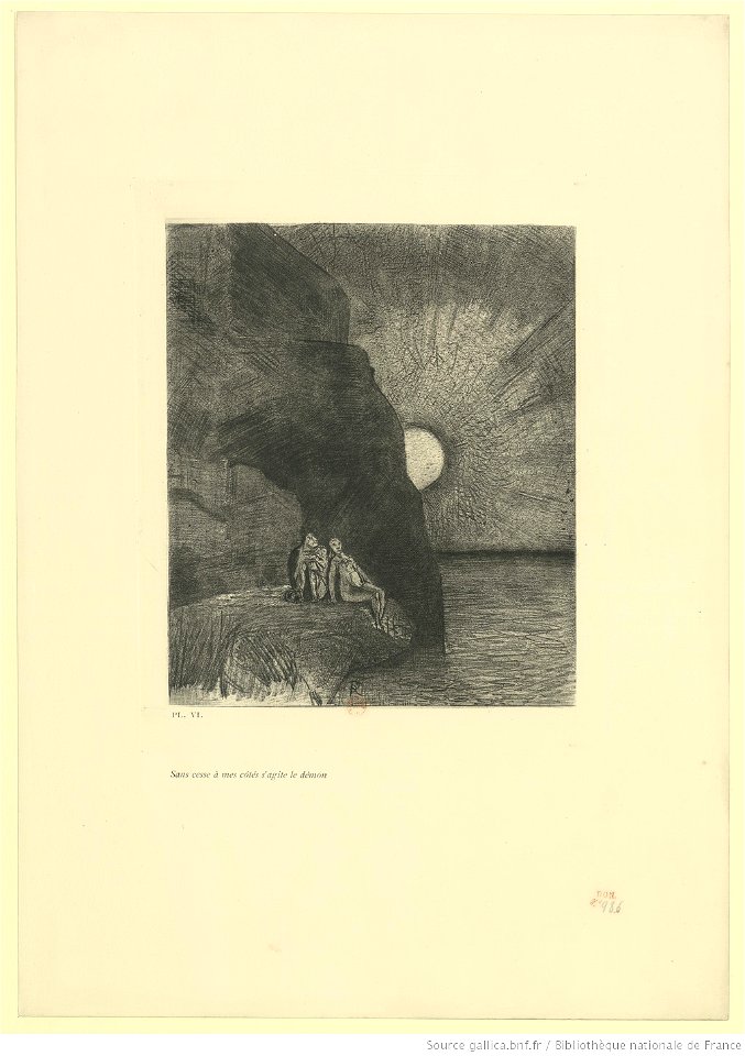 Redon - Sans cesse à mes côtés s'agite le démon, btv1b69511887