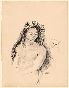Redon - The Queen of Sheba (La Reine de Saba), 1896-1900