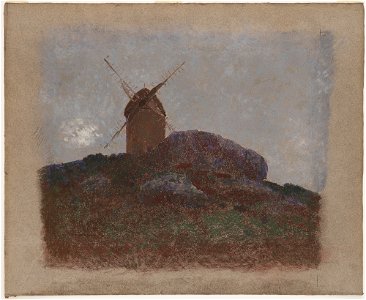Redon - Windmill (c. 1875)