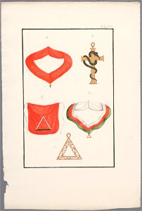 Regalia Vrijmetselarij, Rit Ecossais, Planche XLIV, objectnr A 16154