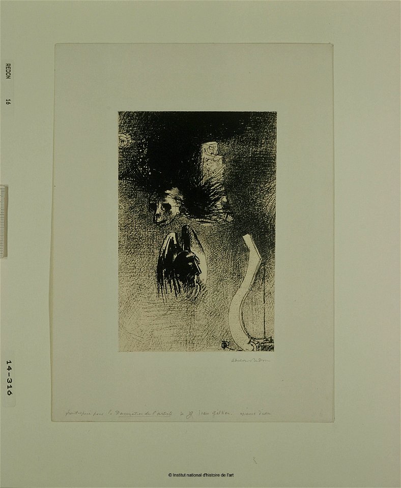 Redon, La Damnation de l'Artiste, 1889