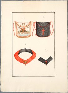 Regalia Vrijmetselarij, Rit Francais, Planche XI, objectnr A 16122
