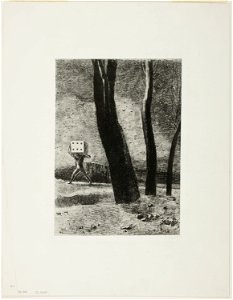 Redon - The Gambler, plate five from In Dreams, 1920.1560