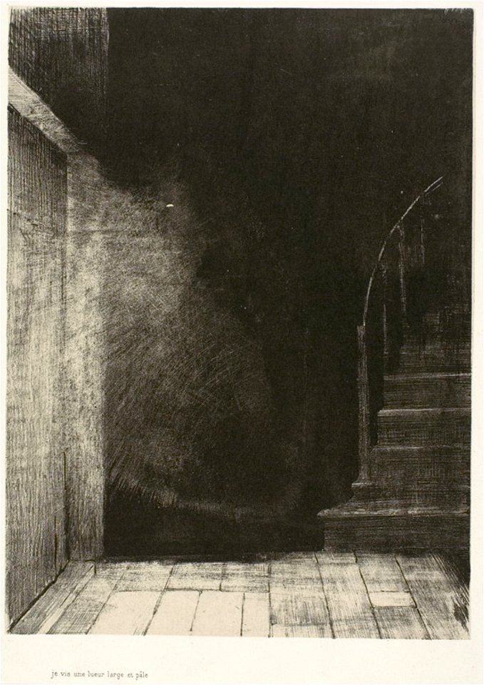 Redon - We Both Saw a Large Pale Light, plate 2 of 6, 1920.1806