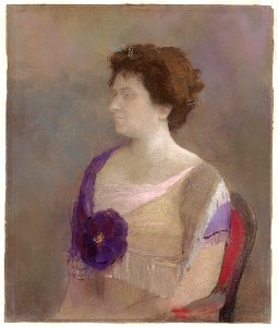 Redon - Woman with Flower Corsage 1912