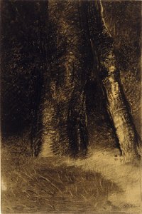 Redon - Sketch of Trees, 1890-99