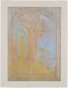 Redon - Virgin under the Arch (c. 1902)