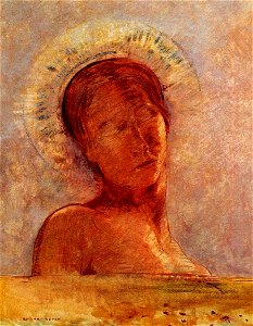 Redon, Closed Eyes, c. 1899