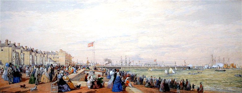 Regatta off Lowestoft, by Edward Duncan 1855