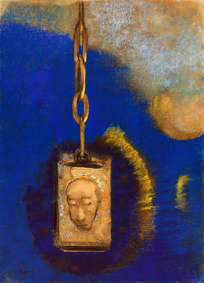 Redon - The Beacon, 1883, reworked c. 1893
