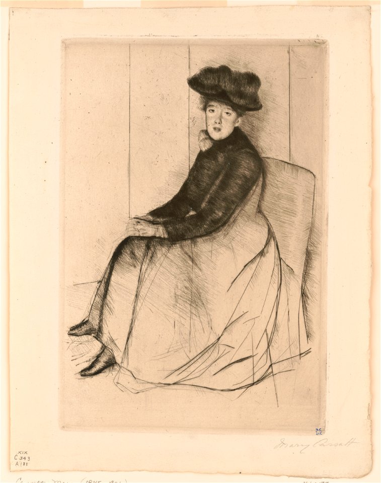 Reflection) - Mary Cassatt ; MC (monogram) LCCN2003655927