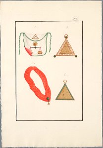 Regalia Vrijmetselarij, Rit Ecossais, Planche XXI, objectnr A 16132
