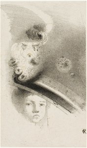 Redon - Untitled Trial Lithograph, 1920.1850