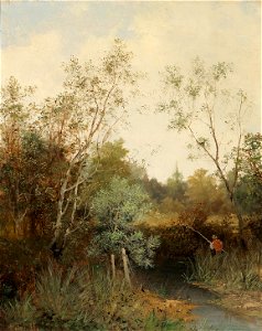 Reinhold-Angler am Bachufer