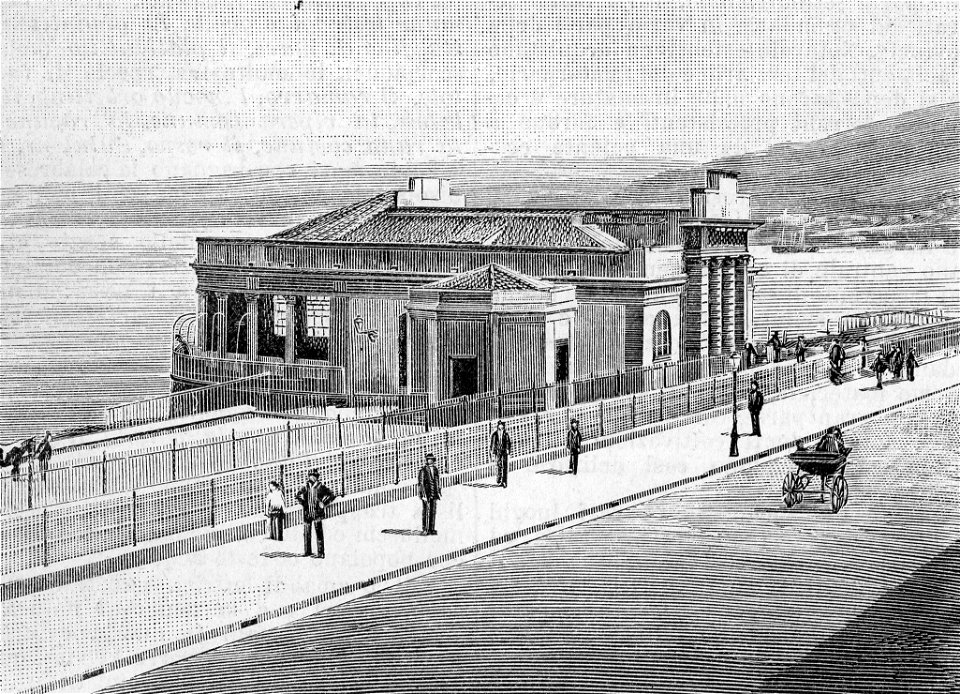 Reggio Calabria – Fontana lungo la Strada Marina (xilografia)
