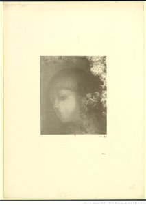 Redon - Tête d'enfant avec fleurs, btv1b6951154f