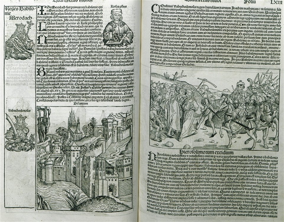 Reges Babilonie – Bisantium – Hierosolimorum excidio - Schedell Hartmann - 1493