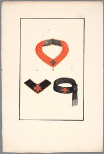 Regalia Vrijmetselarij, Rit Ecossais, Planche LXI, objectnr A 16171