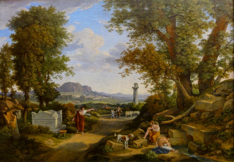 Reinhart, Johann Christian – Die Erfindung des korinthischen Kapitells von Kallimachos I. – 1846