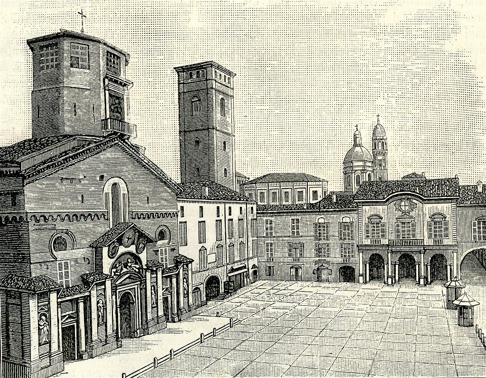 Reggio Emilia Piazza Maggiore o Vittorio Emanuele