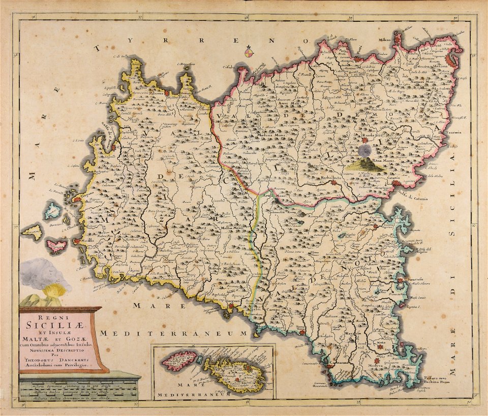 Regni Siciliae et insulae Maltae et Gozae cum omnibus adjacentibus insulis... - CBT 5882690