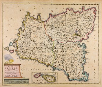 Regni Siciliae et insulae Maltae et Gozae cum omnibus adjacentibus insulis... - CBT 5882690
