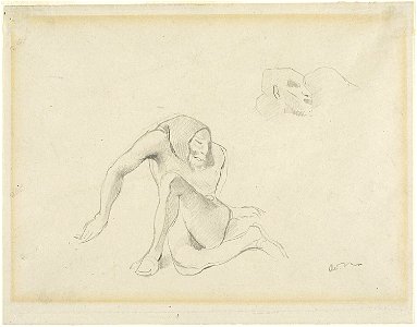 Redon - Two Grotesque Figures, 1865-68