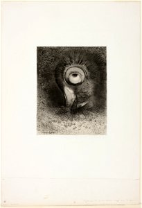 Redon - There Was Perhaps a First Vision Attempted in the Flower, plate 2 of 8 from Les Origines, 1920.1579