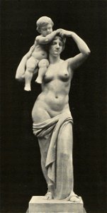 Reinhold Felderhoff - Mutter und Kind. Marmorstatue