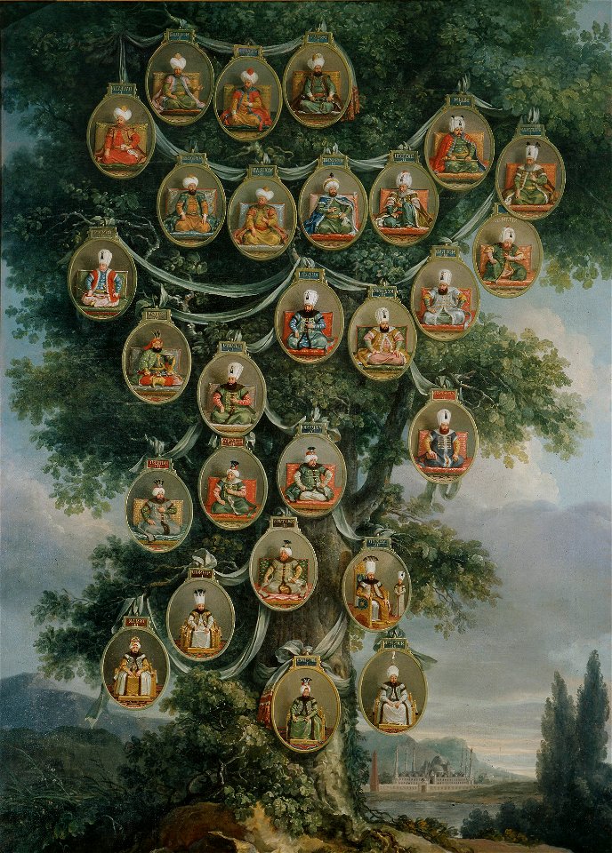 Regentlängd turkiska sultaner - Nationalmuseum - 14896