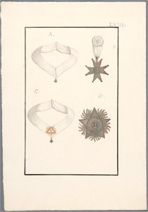 Regalia Vrijmetselarij, Rit Ecossais, Planche LVIII, objectnr A 16168