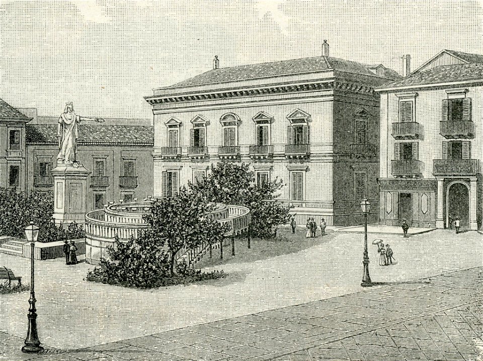 Reggio Calabria Piazza Vittorio Emanuele e monumento all’Italia